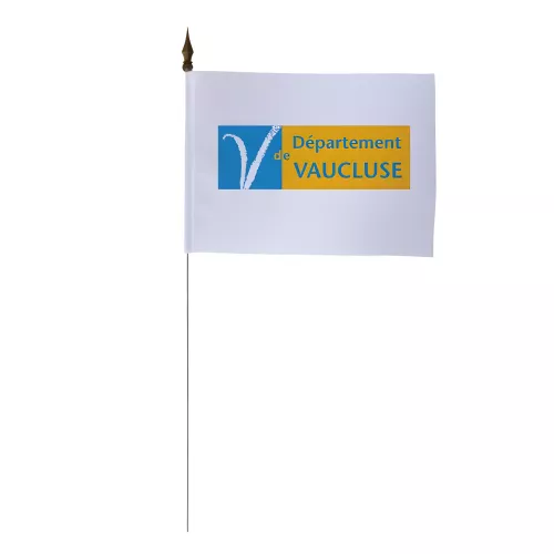 Drapeau de table Conseil Départemental Vaucluse 10 x 15 cm polyester