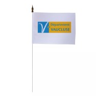 Drapeau de table Conseil Départemental Vaucluse 10 x 15 cm polyester