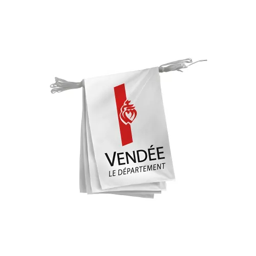 Guirlande Vendée polyester 20 x 30 cm extérieur intérieur