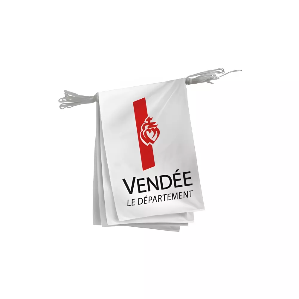 Guirlande Vendée polyester 20 x 30 cm extérieur intérieur