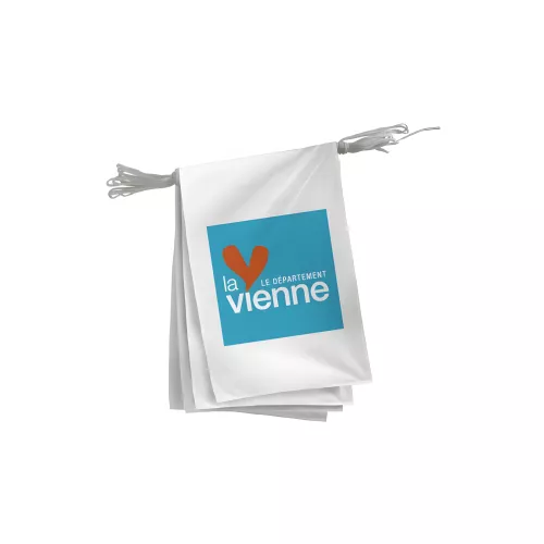 Guirlande du Conseil Départemental de la Vienne en polyester