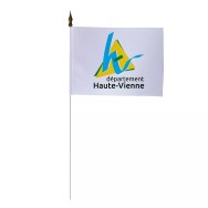 Drapeau de table Conseil Départemental Haute-Vienne 10 x 15 cm polyester
