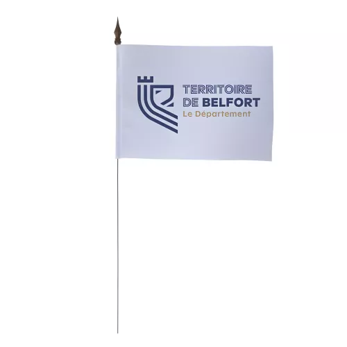 Drapeau de table Territoire-de-Belfort 10 x 15 cm polyester