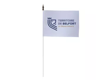 Drapeau de table Territoire-de-Belfort 10 x 15 cm polyester