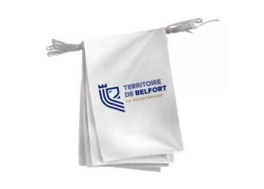 Guirlande du Territoire-de-Belfort en maille polyester 115 g/m²