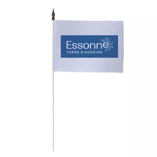 Drapeau de table Conseil Départemental Essonne polyester 10 x 15 cm