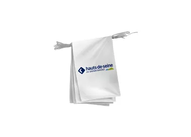 Guirlande Hauts-de-Seine en maille polyester 20 x 30 cm