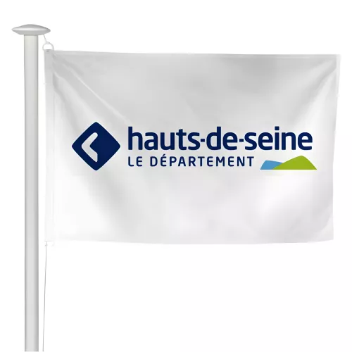 Pavillon du Conseil Départemental des Hauts-de-Seine en maille polyester