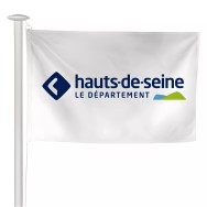 Pavillon du Conseil Départemental des Hauts-de-Seine en maille polyester