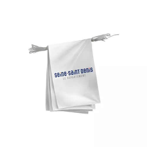Guirlande Conseil Départemental Seine-Saint-Denis en polyester 20 x 30 cm