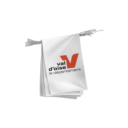 Guirlande du Conseil Départemental du Val d'Oise en polyester