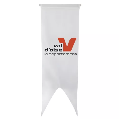 Oriflamme du Conseil Départemental du Val d'Oise en polyester