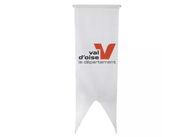 Oriflamme du Conseil Départemental du Val d'Oise en polyester