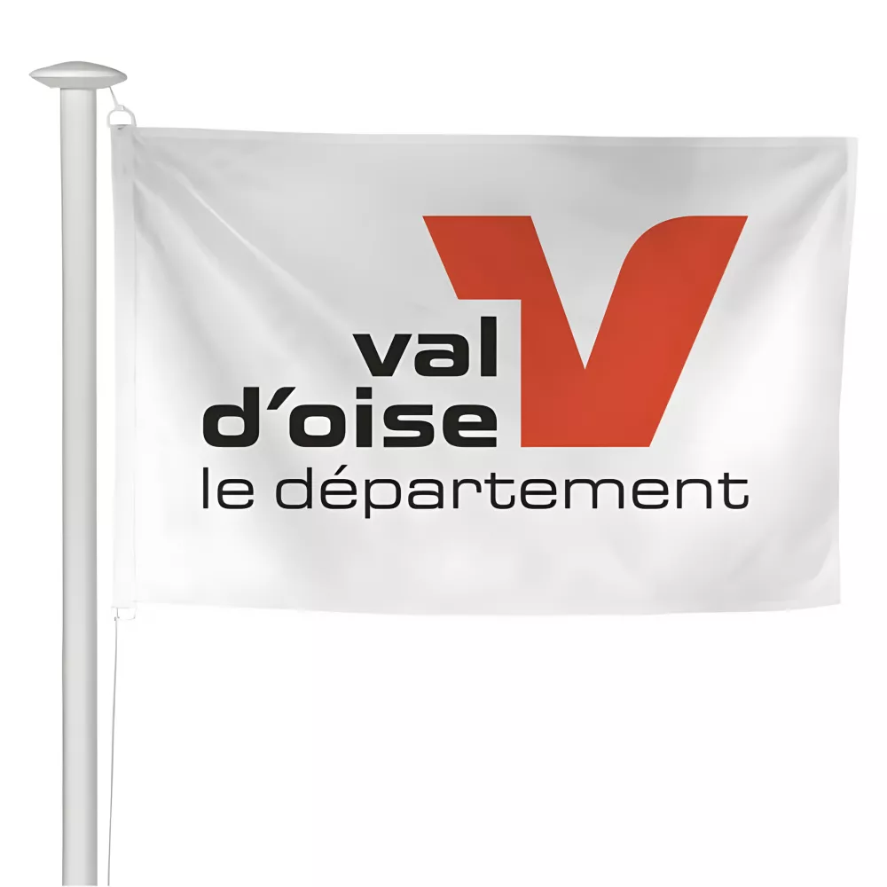 Pavillon du Conseil Départemental du Val d'Oise en maille polyester