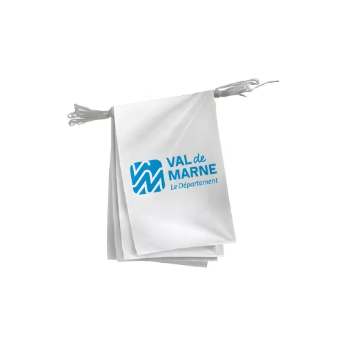Guirlande du Conseil Départemental du Val-de-Marne en polyester