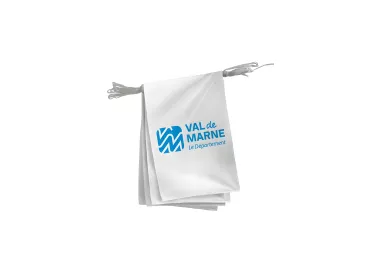 Guirlande du Conseil Départemental du Val-de-Marne en polyester