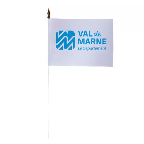 Drapeau de table Conseil Départemental Val-de-Marne polyester 10 x 15 cm