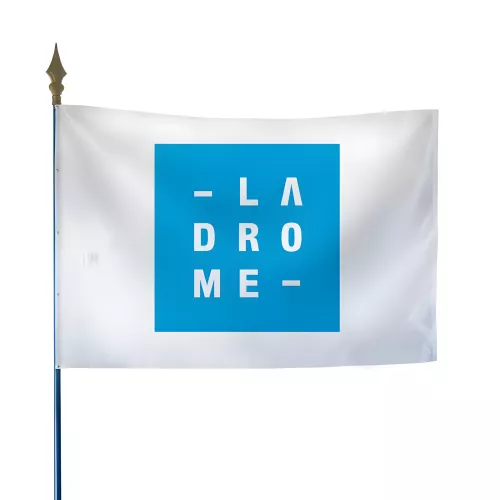 Drapeau du Conseil Départemental de la Drôme en polyester