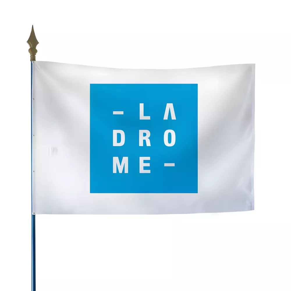 Drapeau du Conseil Départemental de la Drôme en polyester