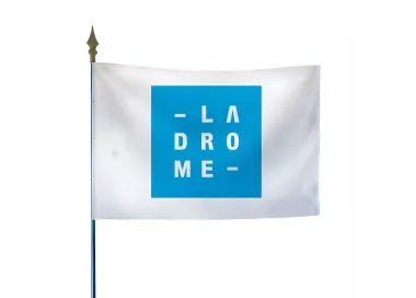 Drapeau du Conseil Départemental de la Drôme en polyester