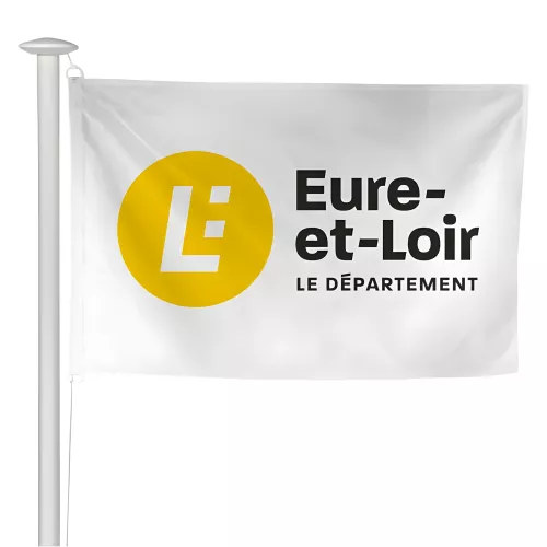 Pavillon du Conseil Départemental de l'Eure-et-Loir en maille polyester