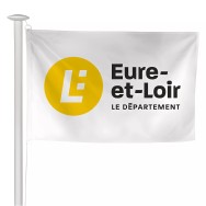 Pavillon du Conseil Départemental de l'Eure-et-Loir en maille polyester
