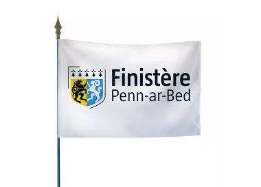 Drapeau du Conseil Départemental du Finistère en polyester