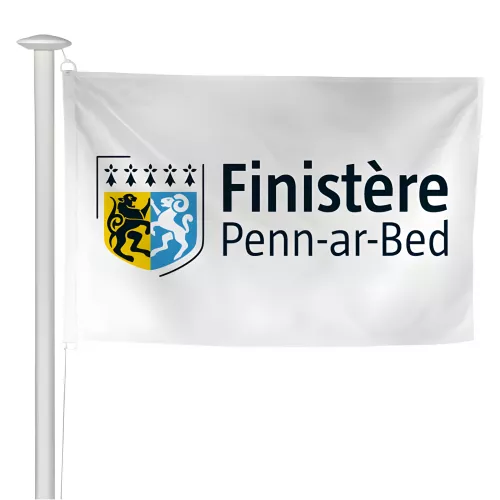 Pavillon du Conseil départemental du Finistère en maille polyester