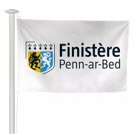 Pavillon du Conseil départemental du Finistère en maille polyester