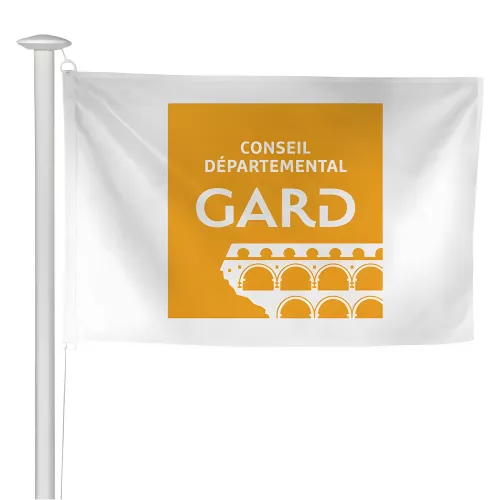 Pavillon du Conseil Départemental du Gard en maille polyester