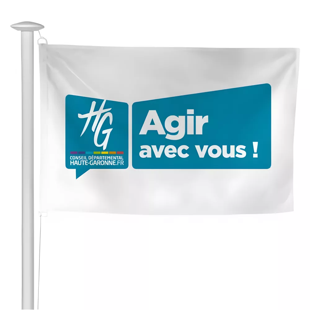 Pavillon du Conseil Départemental de la Haute-Garonne en maille polyester