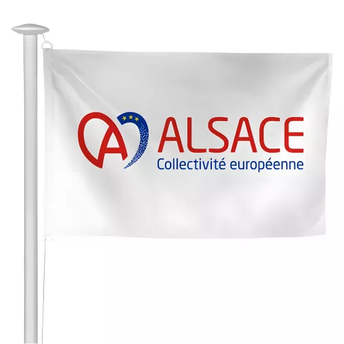 Pavillon de la Collectivité Européenne d'Alsace en maille polyester