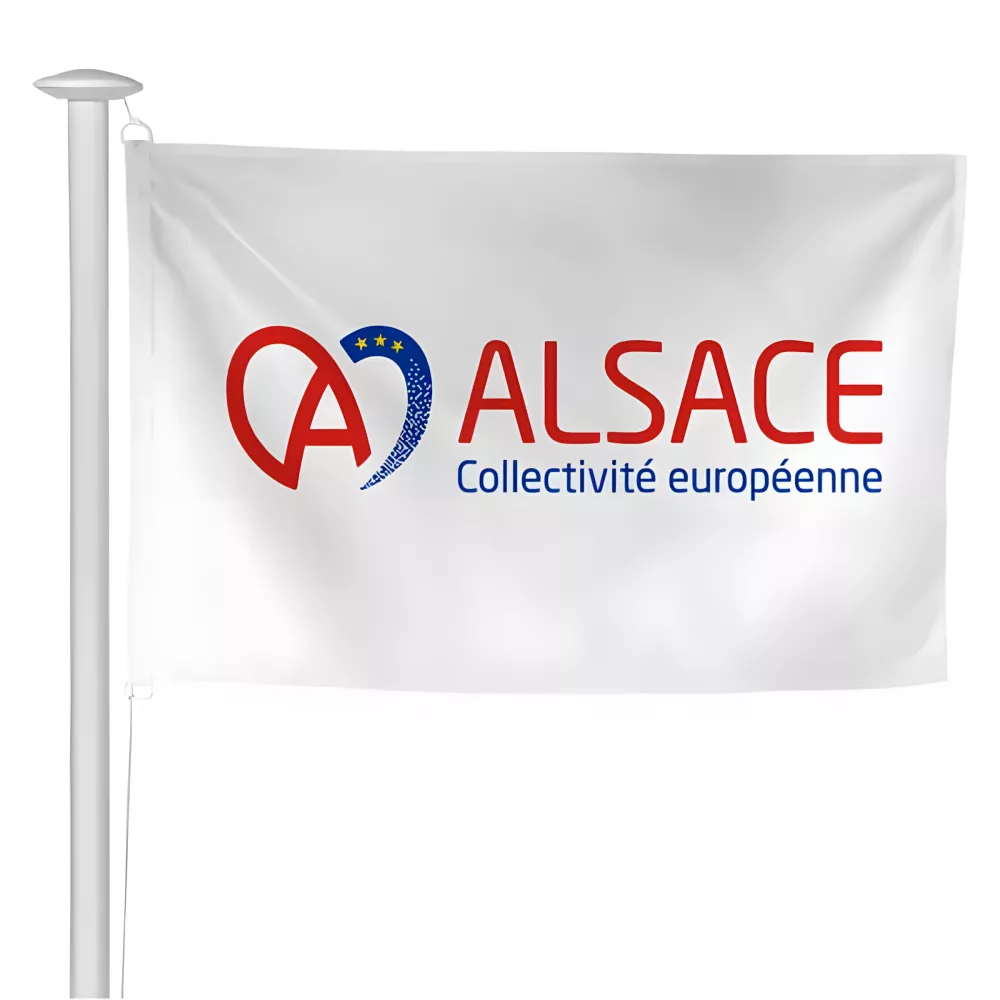 Pavillon de la Collectivité Européenne d'Alsace en maille polyester