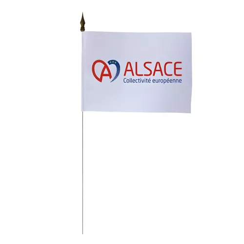 Drapeau de table Collectivité Européenne d'Alsace 10 x 15 cm