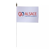 Drapeau de table Collectivité Européenne d'Alsace 10 x 15 cm