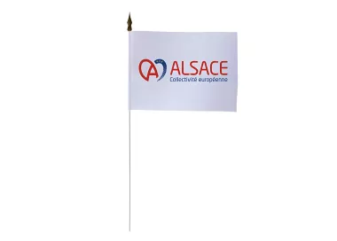 Drapeau de table Collectivité Européenne d'Alsace 10 x 15 cm