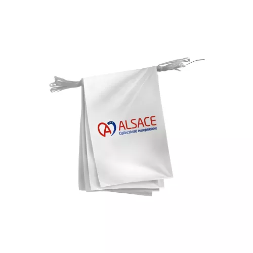 Guirlande Collectivité Européenne d'Alsace en polyester 20 x 30 cm