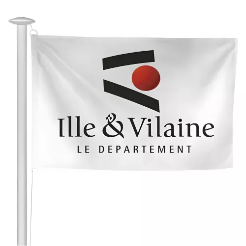 Pavillon du Conseil Départemental d'Ille-et-Vilaine en polyester