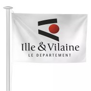 Pavillon du Conseil Départemental d'Ille-et-Vilaine en polyester