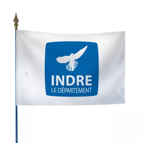 Drapeau du Conseil Départemental de l'Indre en polyester