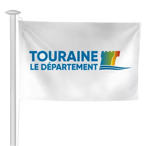 Pavillon du Conseil Départemental de l'Indre-et-Loire en maille polyester