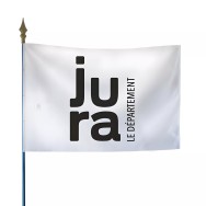 Drapeau du Conseil départemental du Jura en polyester