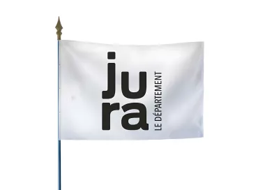 Drapeau du Conseil départemental du Jura en polyester