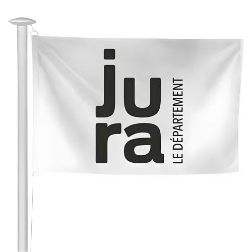 Pavillon du Conseil Départemental du Jura en maille polyester