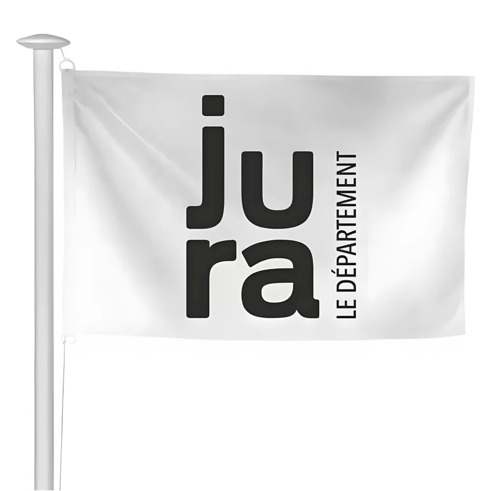 Pavillon du Conseil Départemental du Jura en maille polyester