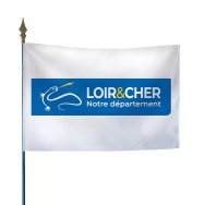 Drapeau du Conseil Départemental du Loir-et-Cher en polyester