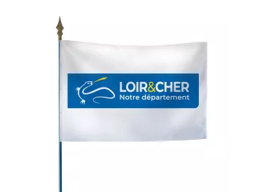 Drapeau du Conseil Départemental du Loir-et-Cher en polyester