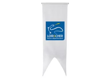 Oriflamme du Conseil Départemental du Loir-et-Cher en maille polyester