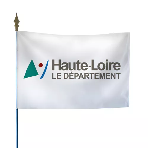 Drapeau du Conseil Départemental de la Haute-Loire en polyester
