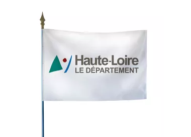 Drapeau du Conseil Départemental de la Haute-Loire en polyester
